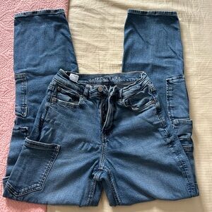American Eagle Baggy Straight Cargo Jeans